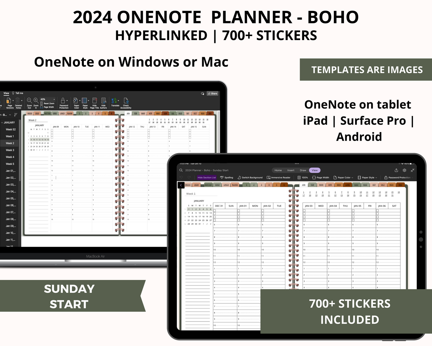 2024 OneNote Planners